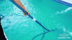 Do you remove skimmer basket when vacuuming pool